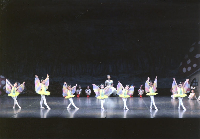相模原のバレエ教室　野沢きよみバレエスタジオ　発表会　白雪姫ー森の中で踊るちょうちょ