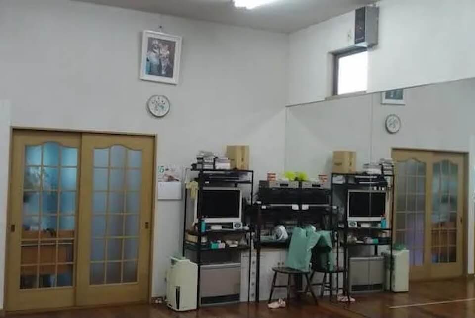 淵野辺バレエスタジオの中